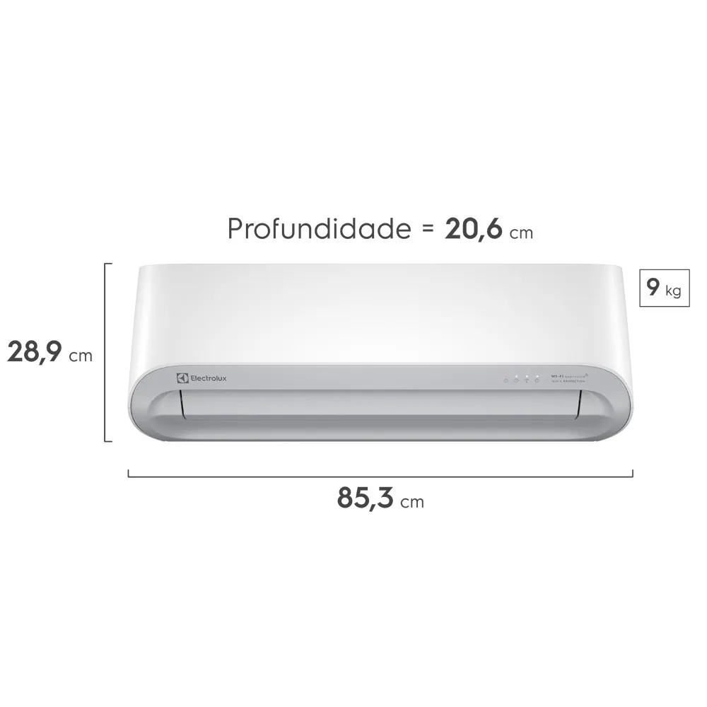 Ar-Condicionado Split Electrolux 9.000 BTUs Color Adapt Quente/Frio com Wi-fi (YI09R/YE09R)