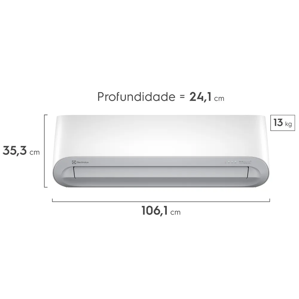 Ar-Condicionado Split Electrolux 18.000 BTUs Color Adapt Frio com Wi-fi (YI18F/YE18F)