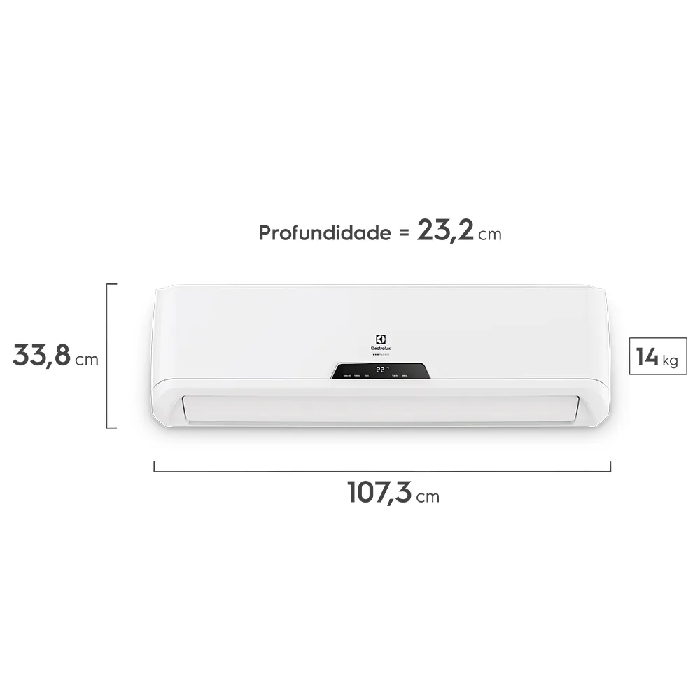 Ar-Condicionado Split Electrolux 22.000 BTUs Frio Linha Ecoturbo (VI22F/VE22F)