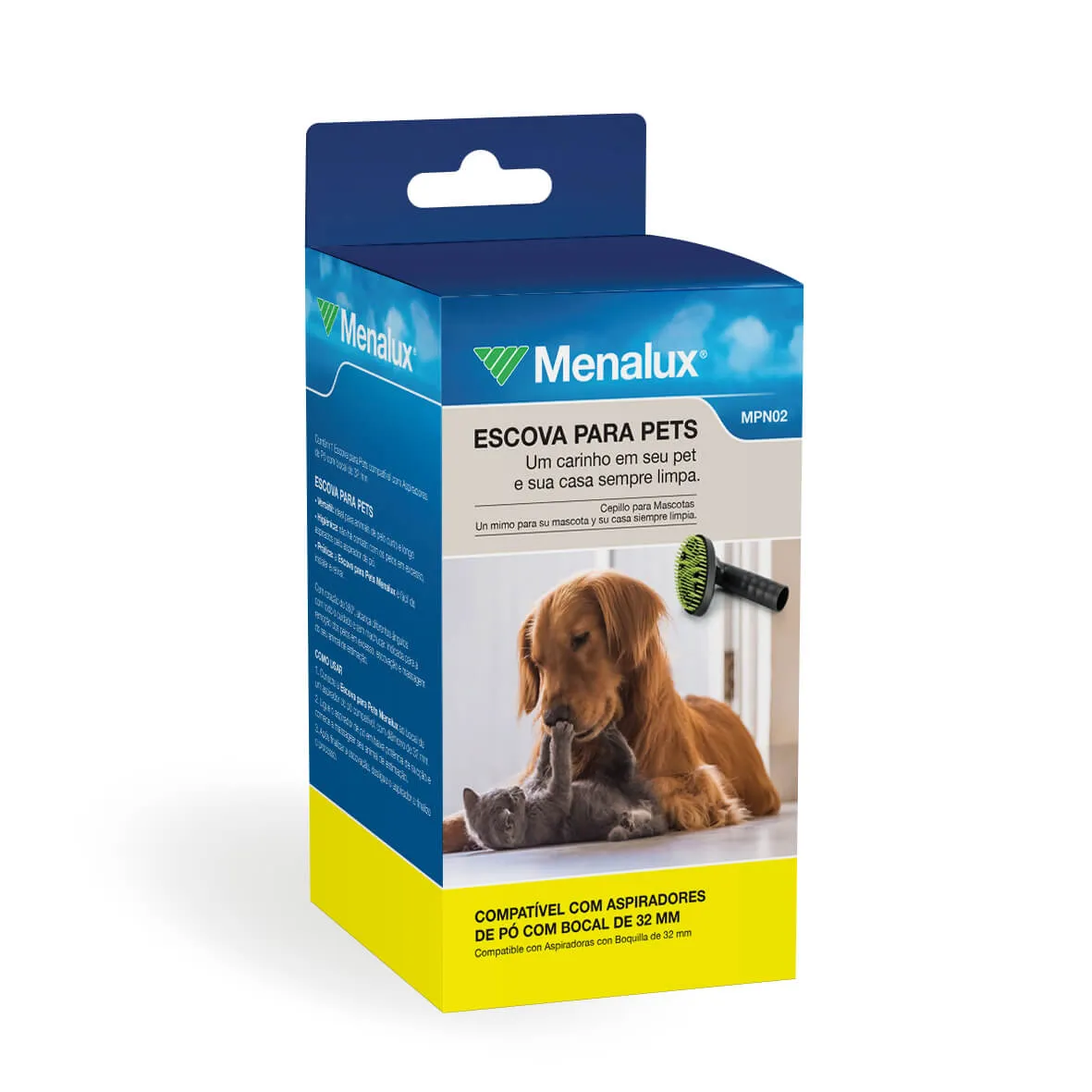 Escova Pets para Aspirador 32mm