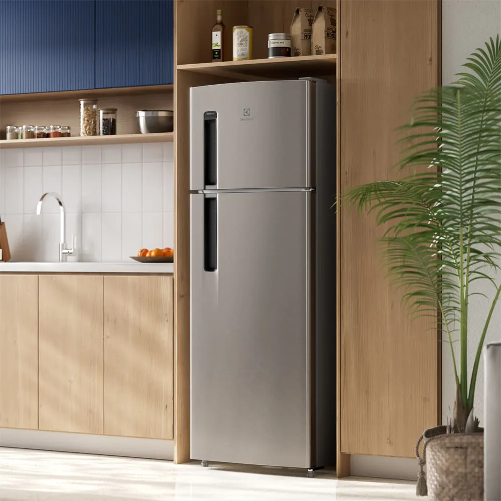 Geladeira Electrolux Frost Free 320L Duplex Inox Look (TF38S)