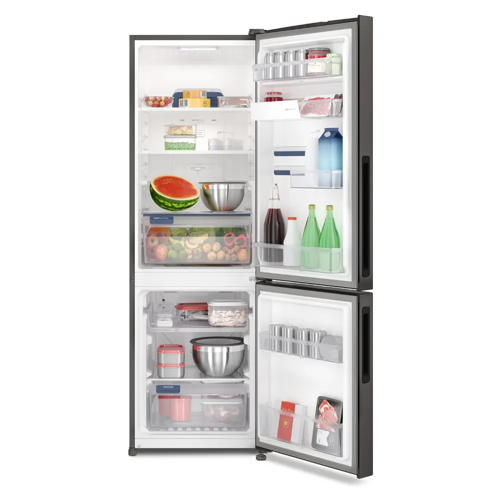 Geladeira Electrolux Frost Free Inverter 400L Efficient AutoSense e Rapid Freeze Inverse Black Inox Look (IB6B)
