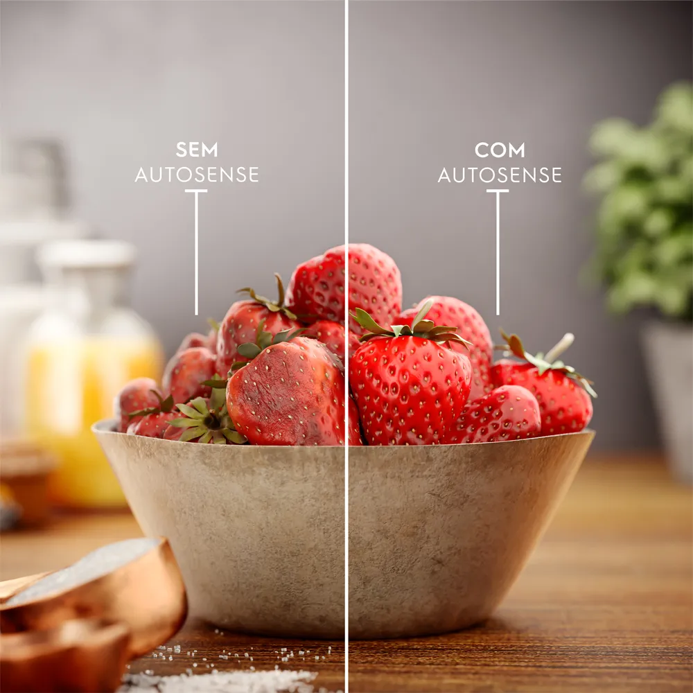 Geladeira Electrolux Frost Free com AutoSense 481L Efficient Duplex Black Inox Look (TF71B)