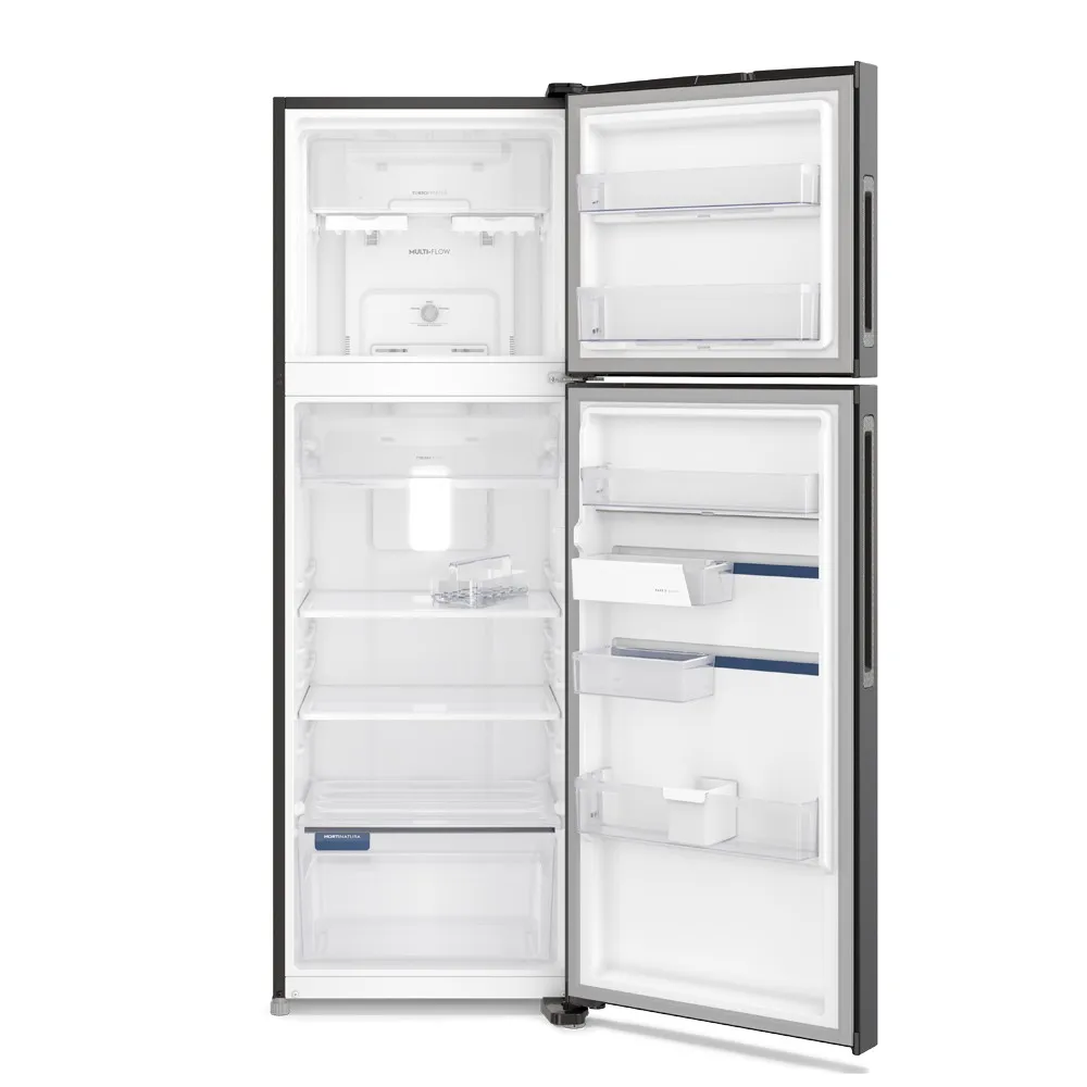 Geladeira Electrolux Frost Free Inverter 390L Efficient AutoSense Duplex Black Inox Look (IF43B)