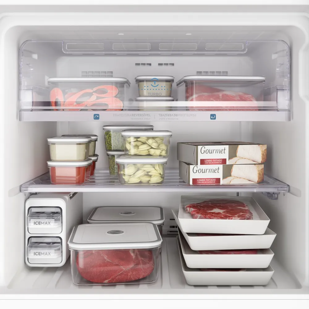 Geladeira Electrolux Frost Free Inverter 431L Efficient Duplex Cor Inox Look (IT55S)
