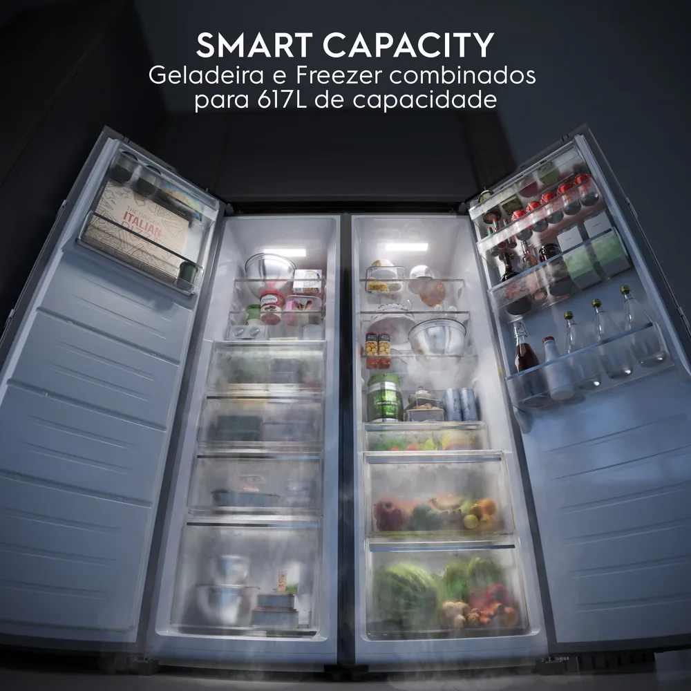 Geladeira Electrolux Frost Free 354L Experience Com Autosense Twins Cor Inox (RTI4S)