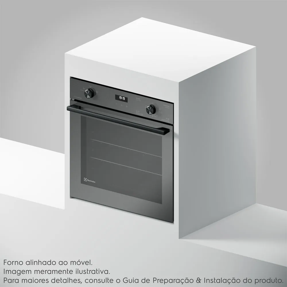 Torre de Cocção com Micro-ondas de Embutir 34l Experience + Forno de Embutir a Gás 80L Experience com FoodSensor Electrolux (ME3BC+OE8GF)