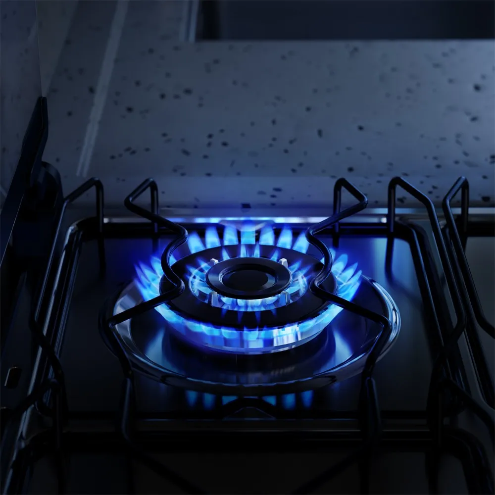 Fogão 4 bocas Electrolux Preto Experience com Mesa Inox, Timer e Tripla Chama (FE4TP)