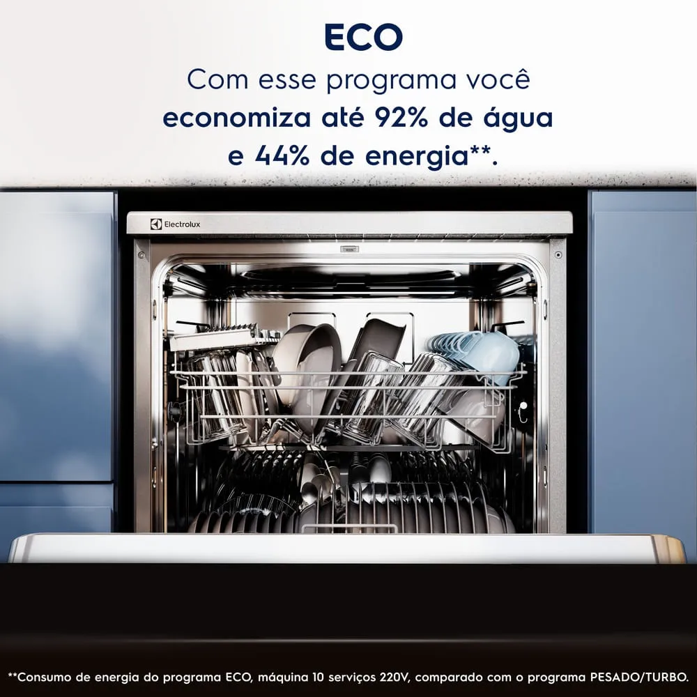 Lava-Louça Electrolux 10 Serviços Branca com Programa Lava & Seca 50 min (LB10E)