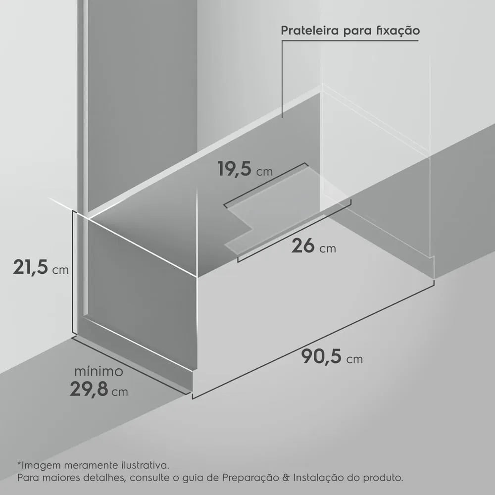 Depurador de Ar Electrolux 90cm Retrátil Preto Efficient com Luz de Led (DE9RB)