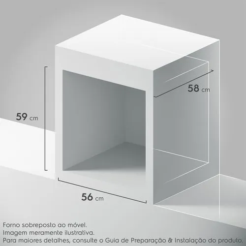 Forno de Embutir Electrolux a Gás 80L Efficient com PerfectCook360 Preto (OE8GH)
