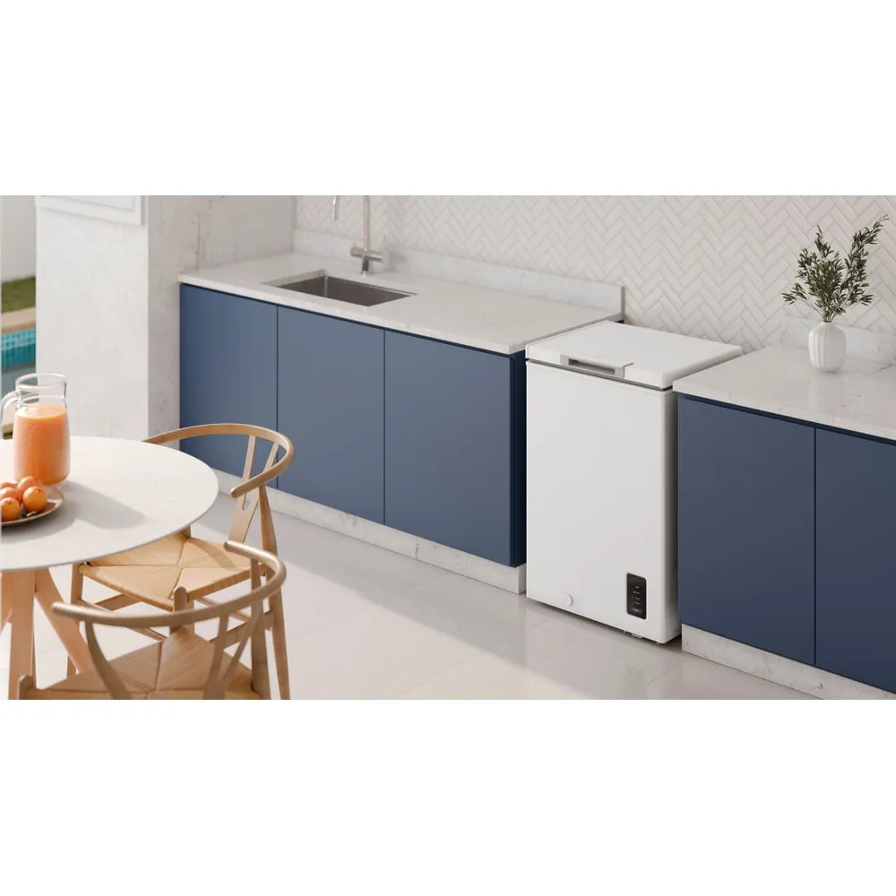 Freezer Horizontal Electrolux 95L Inverter Bivolt Uma Porta Branco (HB100)