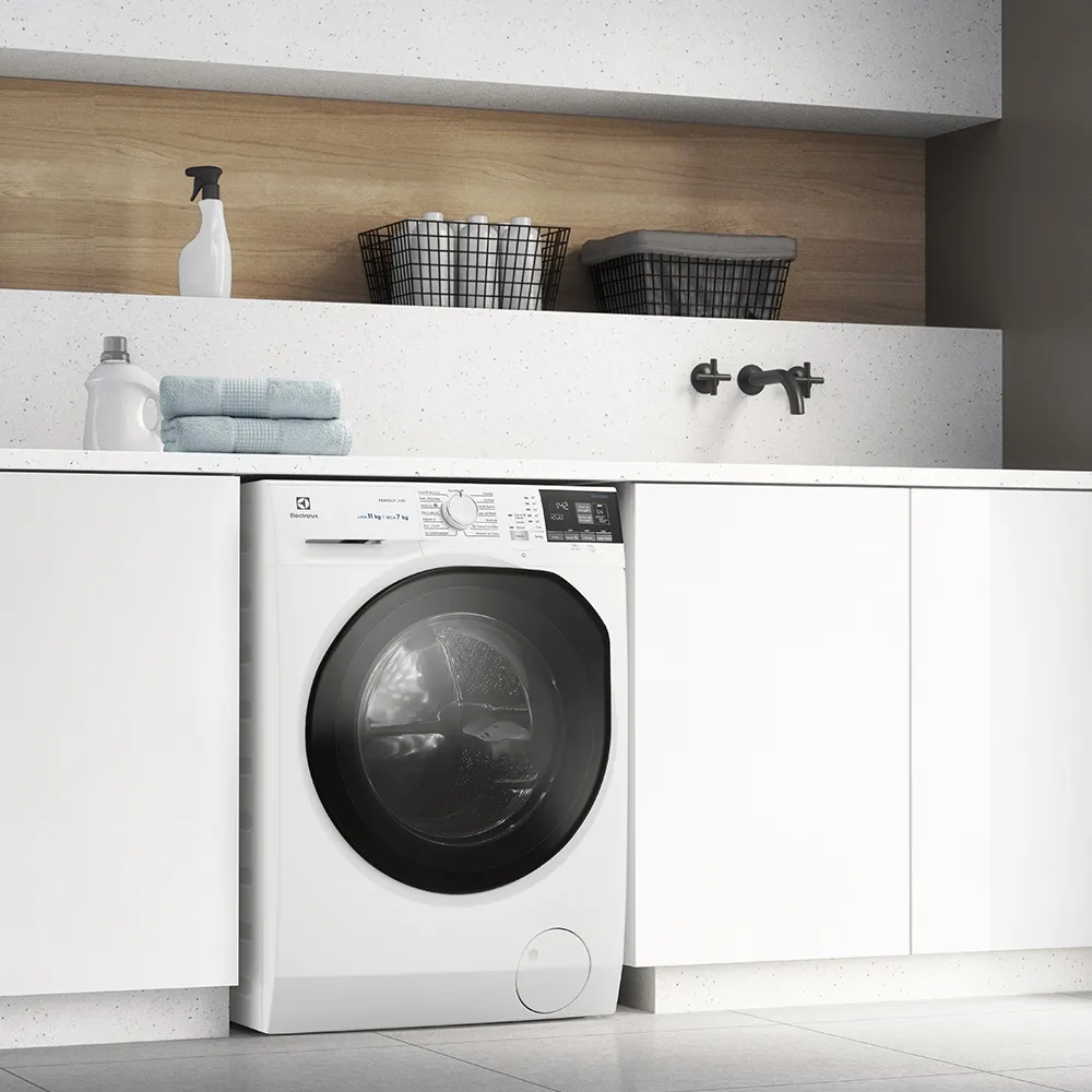 Lava e Seca Electrolux 11kg Branca Inverter (LSP11) + Cesto Dobrável para Roupas Electrolux