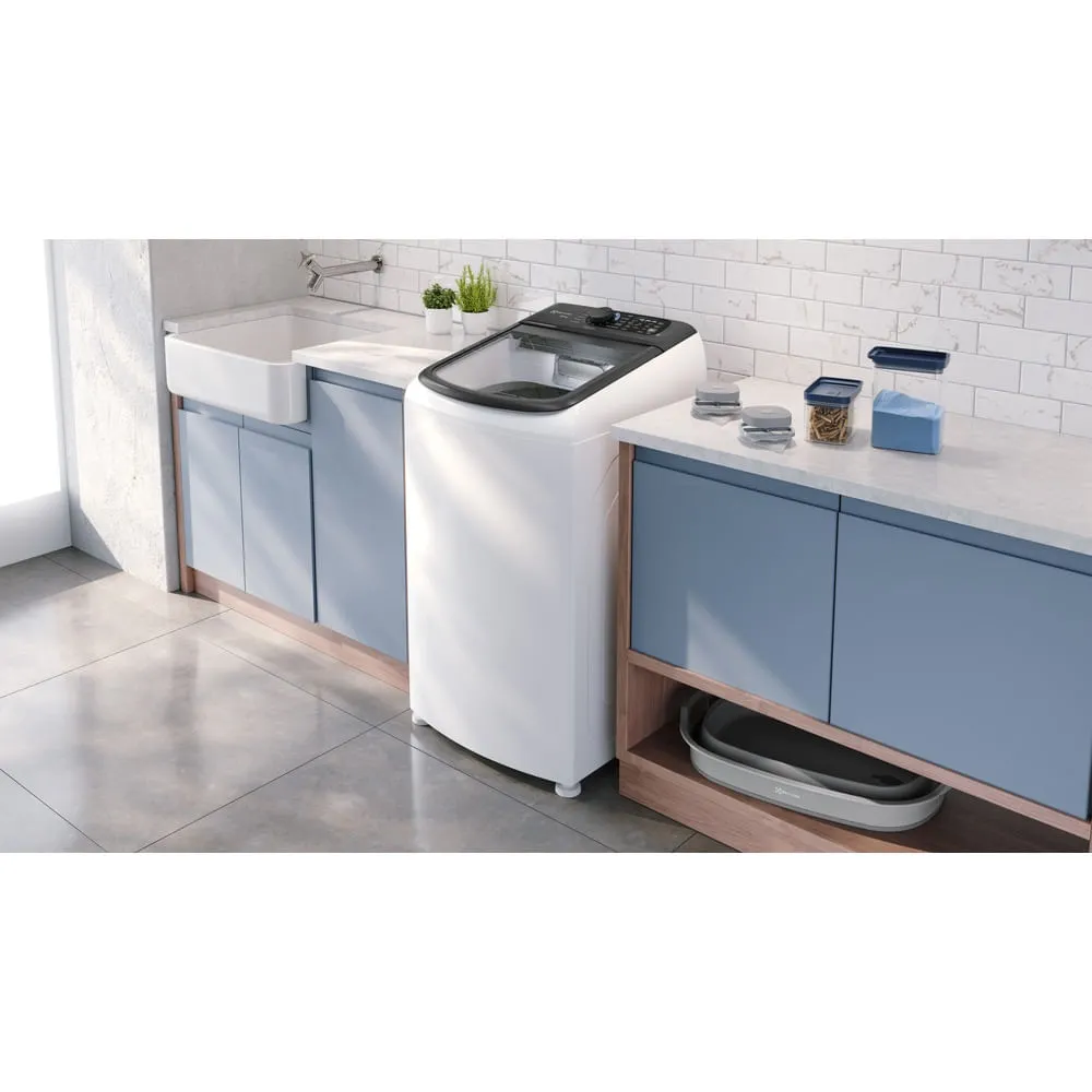Máquina de Lavar Electrolux Efficient 13kg Branca Compacta, Econômica e Pré-diluição (LET13)