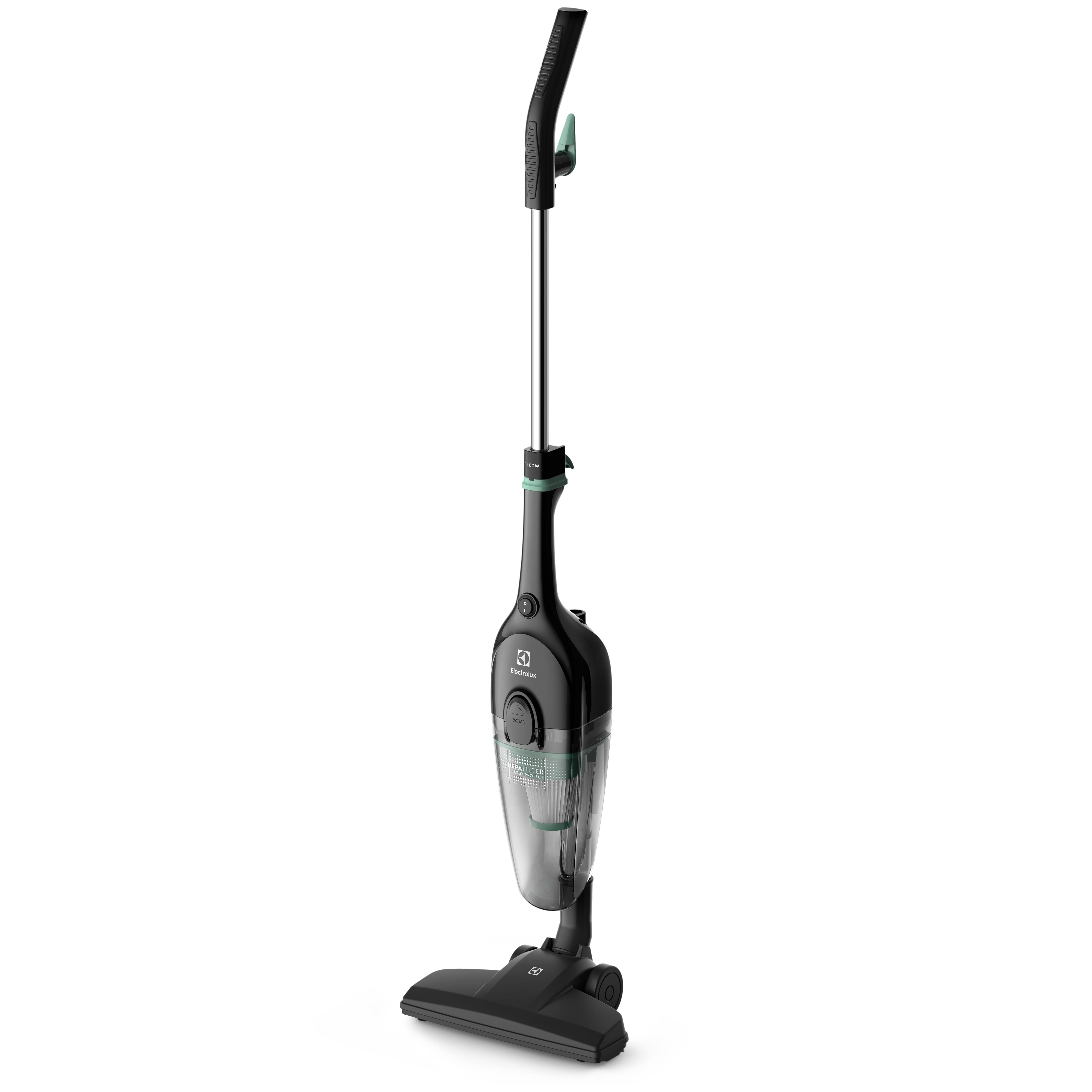 Aspirador de Pó Vertical com Fio Electrolux 1100W 2 em 1 Filtro HEPA Preto (STK12)