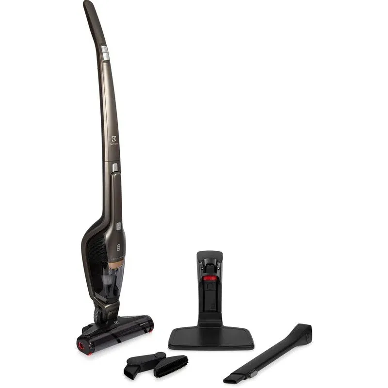 Aspirador de Pó Vertical Sem Fio Electrolux Ergorapido 2 em 1 Pisos Frios até 45 min Bronze (ERG27)