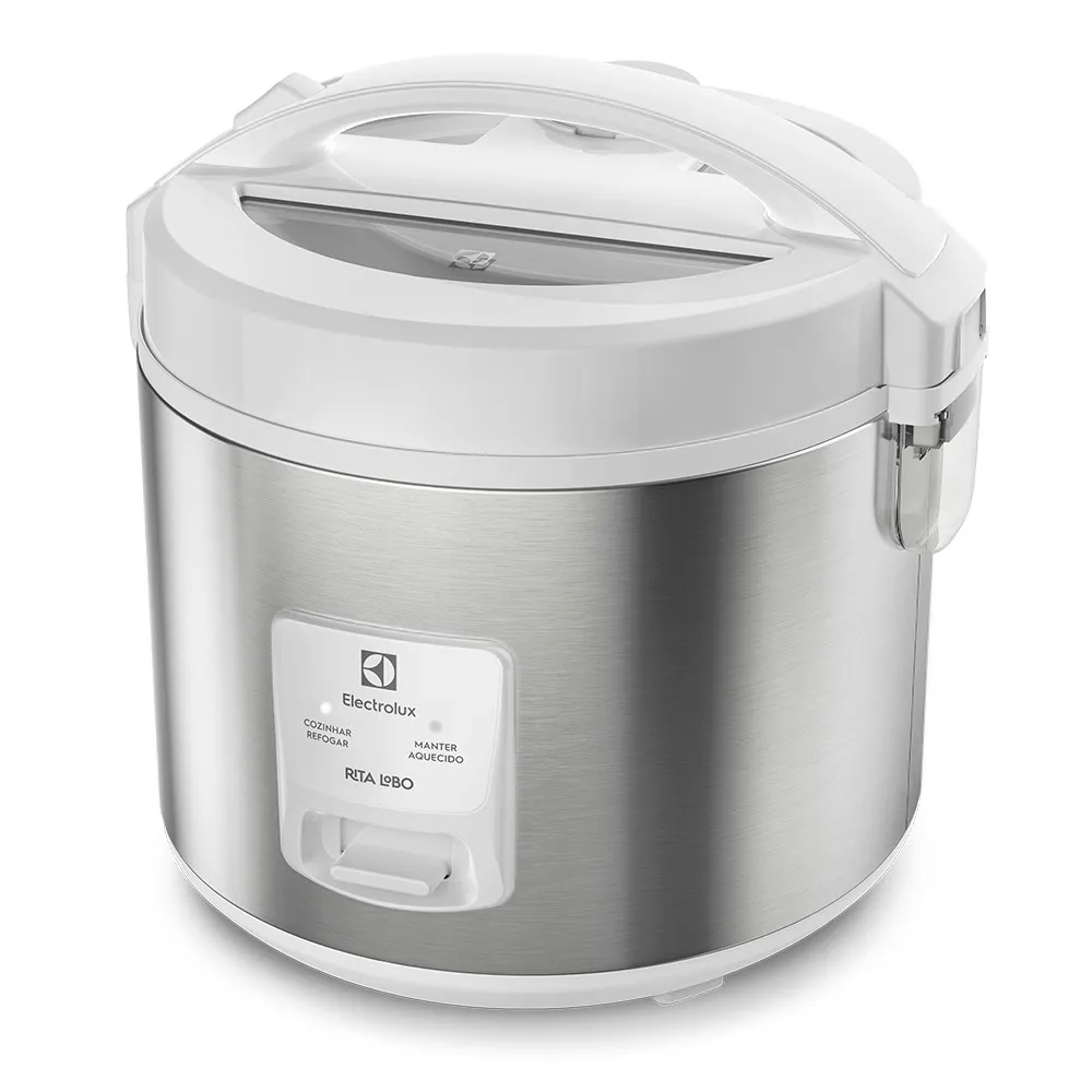 Panela de Arroz Elétrica Electrolux por Rita Lobo 3,5L Branca Efficient Visor Glass (ERC31)