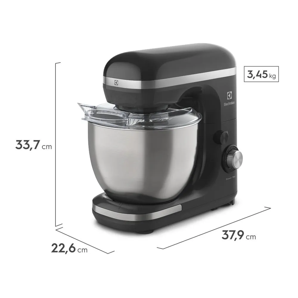 Batedeira Planetária Electrolux 750w Cinza Experience Com Tigela Inox 5l (EKM40)
