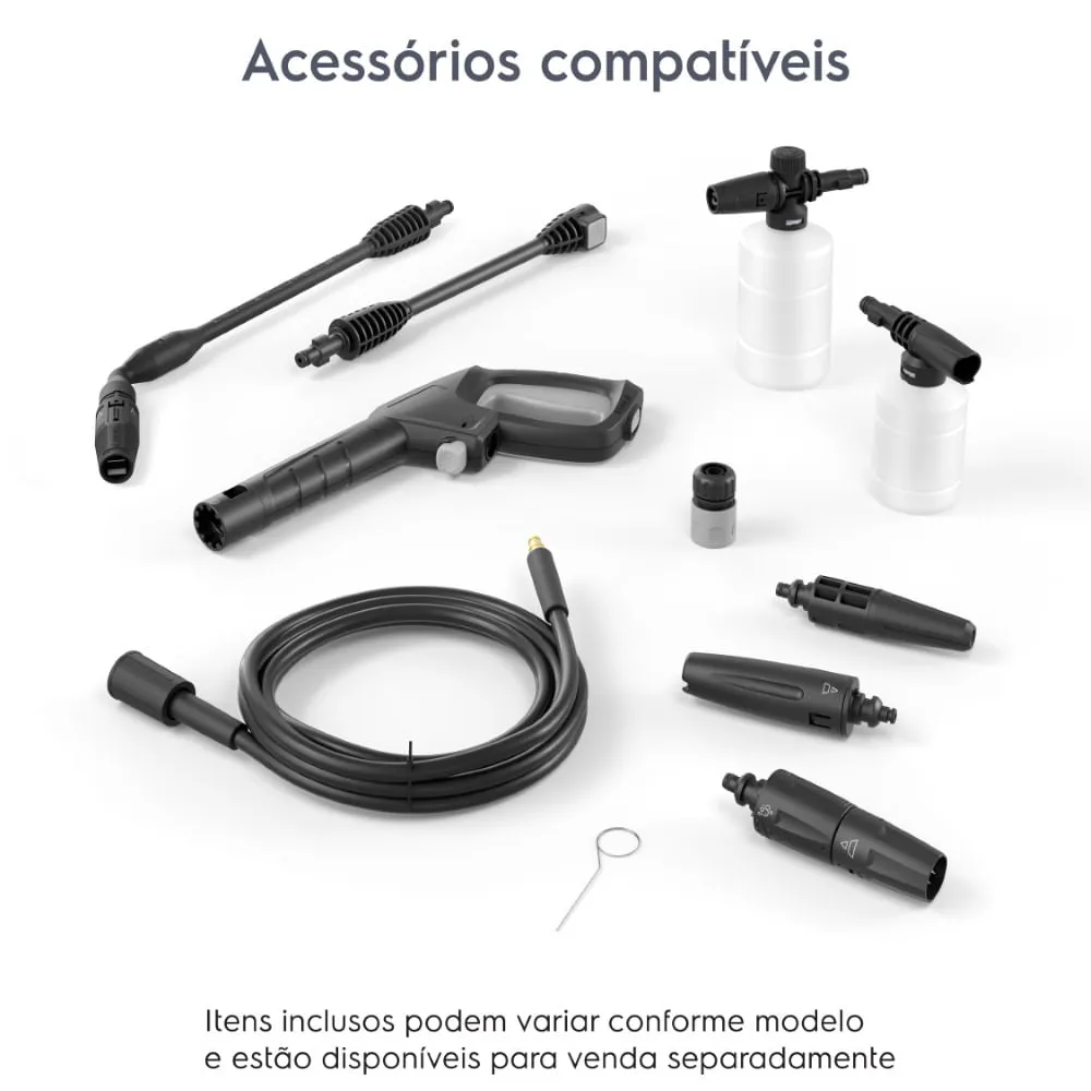 Lavadora de Alta Pressão Electrolux 1650PSI 1400W EasyWash com Engate Rápido (QWS1650)