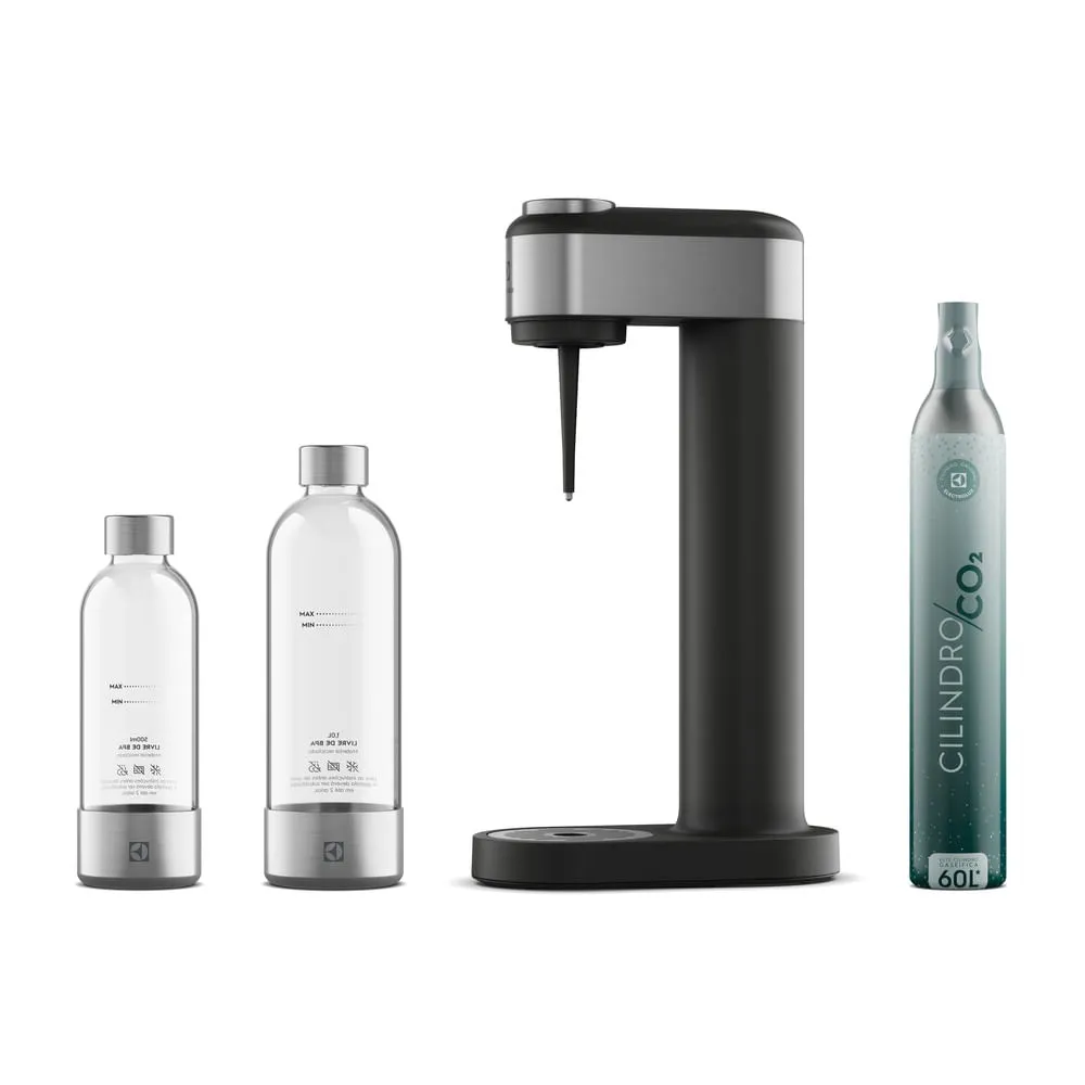 Gaseificador de Água Electrolux Cinza com Cilindro e 2 Garrafas ESM02
