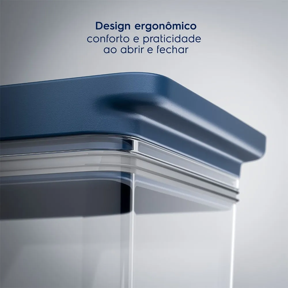 Potes Herméticos Organizadores Electrolux Experience Empilháveis Modular 2 Unidades