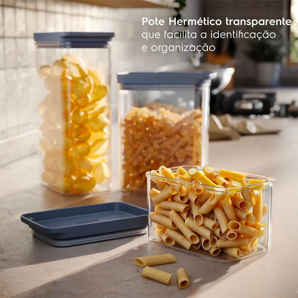 Pote Hermético Organizador Electrolux Experience Empilhável Modular 0,6L