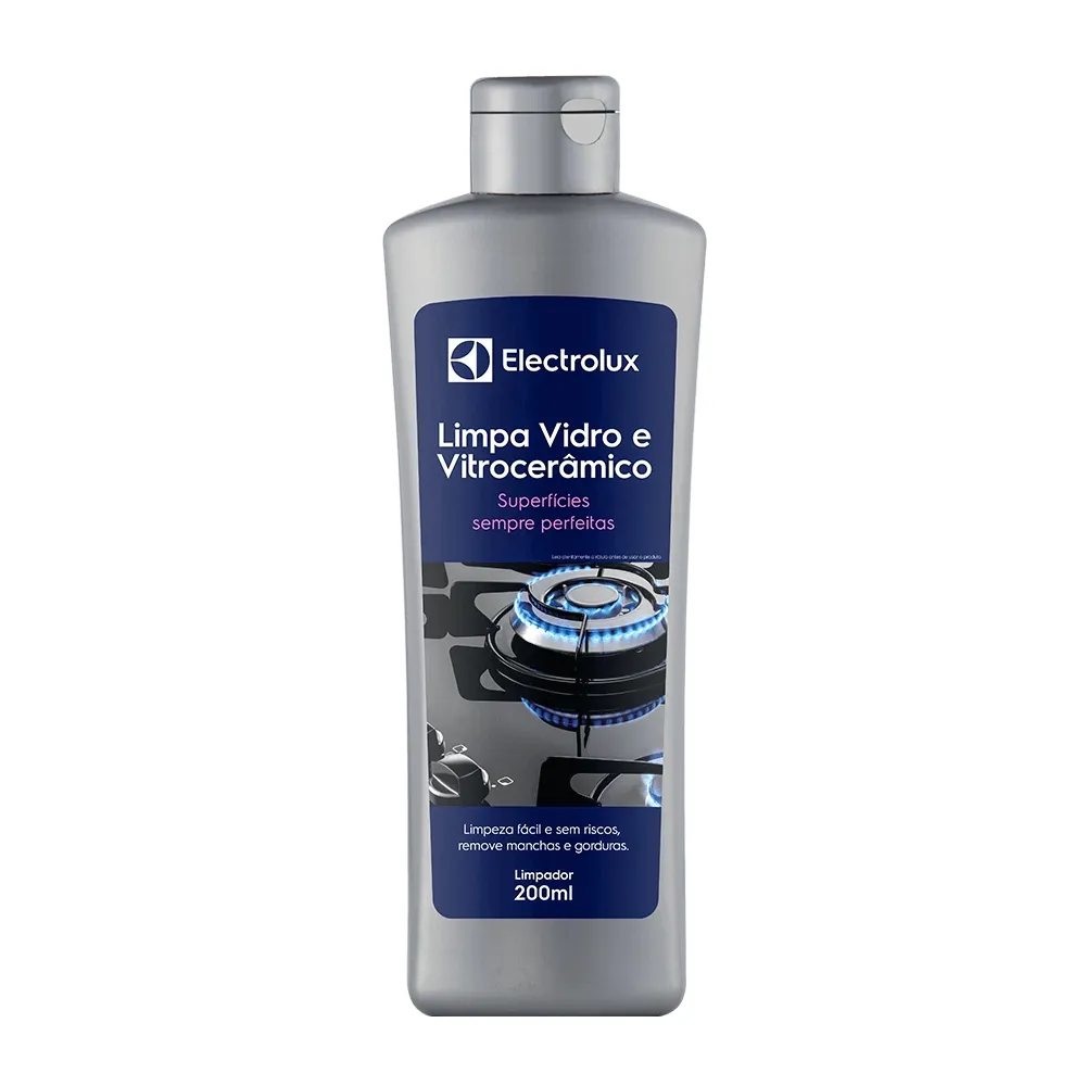 Kit Limpa Vidro e Vitrocerâmico de Indução Electrolux Remove Manchas e Gorduras 2 unidades