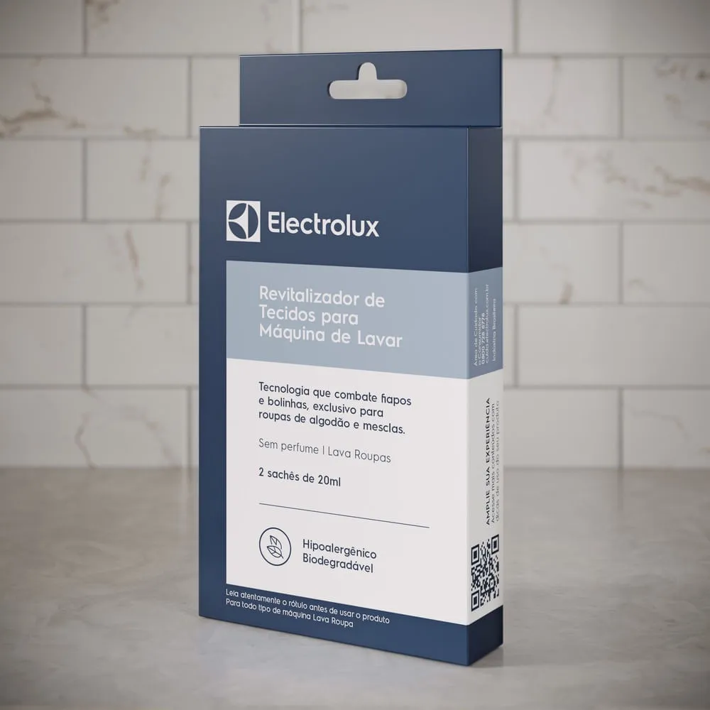 Kit de 3 Revitalizadores de Tecidos Electrolux 20ml para Máquina de Lavar