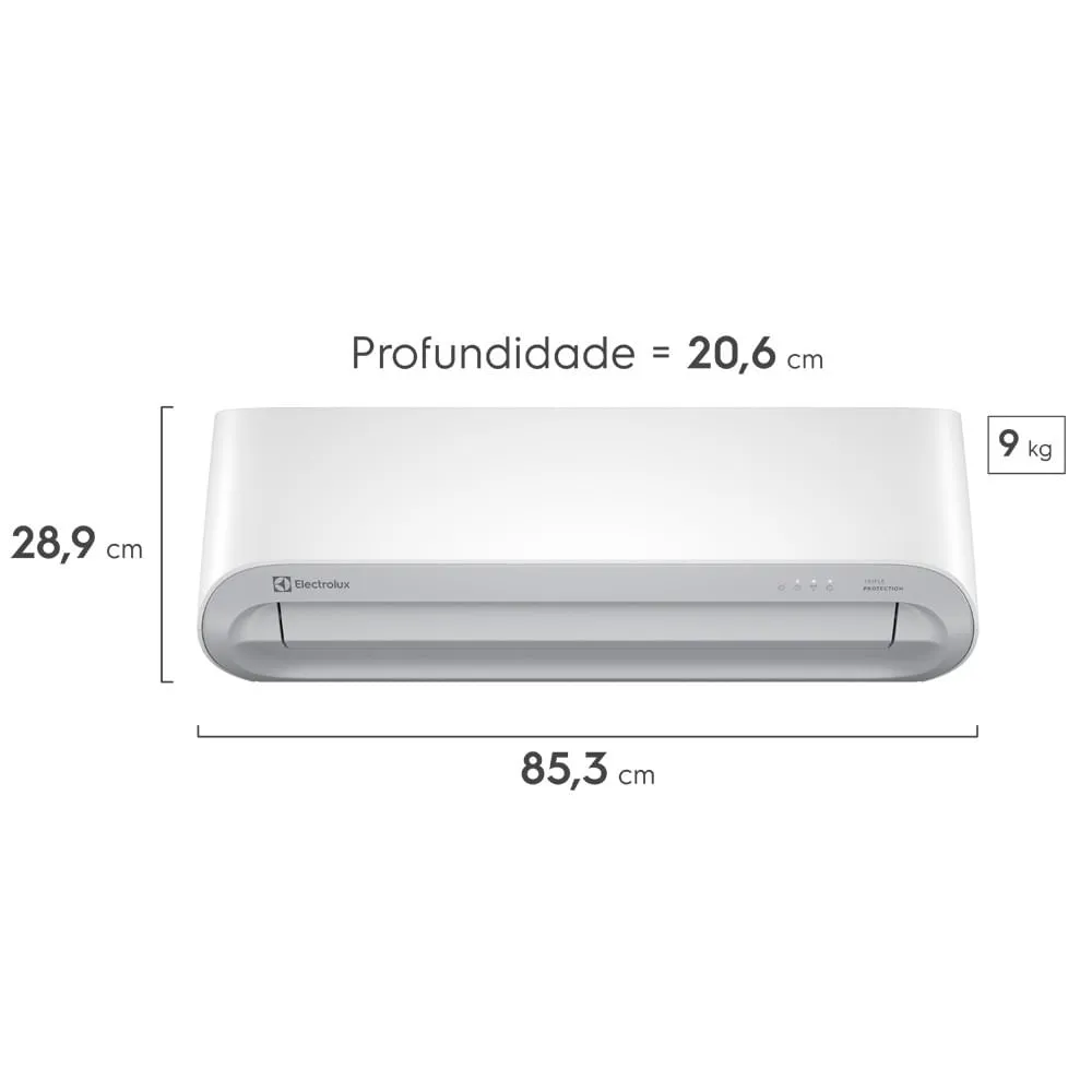Ar-Condicionado Split Electrolux Inverter 9.000 BTUs Color Adapt Frio (JI09F/JE09F)